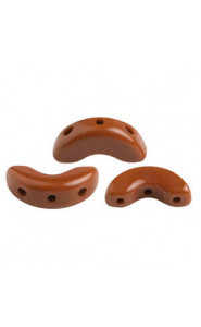 Les perles par Puca® Arcos beads Opaque chocolate 13600